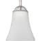Progress Lighting Classic Collection Brushed Nickel One-Light Mini-Pendant P500288-009 - alternate 1